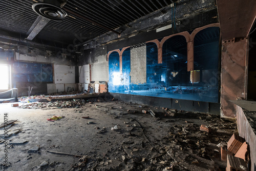 Foto An abandoned discotheque somewhere in Italy
