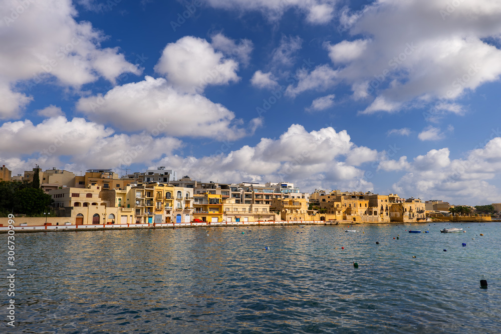 Il-Qajjenza Birzebbuga Town Skyline in Malta