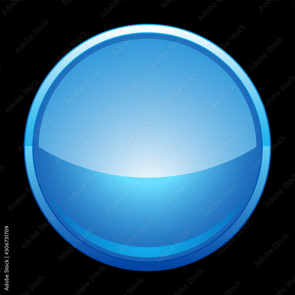 Blue chrome circle icon Blue chrome circle icon