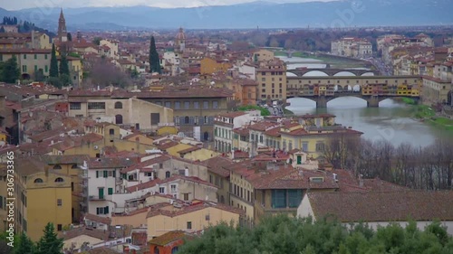Florence view of the old city. Italy