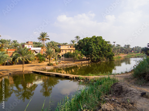 Tributary of the River Nile in Cairo, Egypt