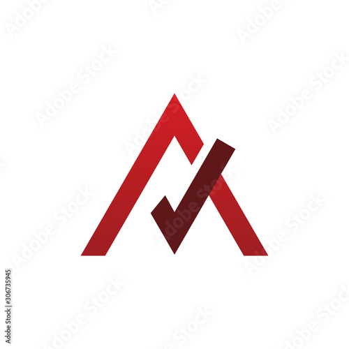 Free Download font letter check logo design - GFXLoad