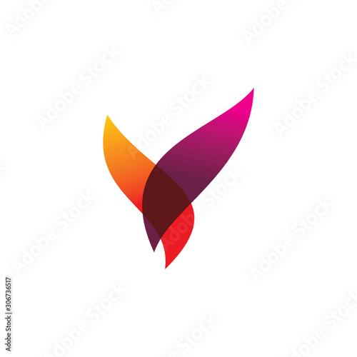 color fire flame logo design