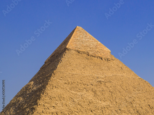 View of the Pyramid of Khafre  Giza necropolis  Cairo  Egypt
