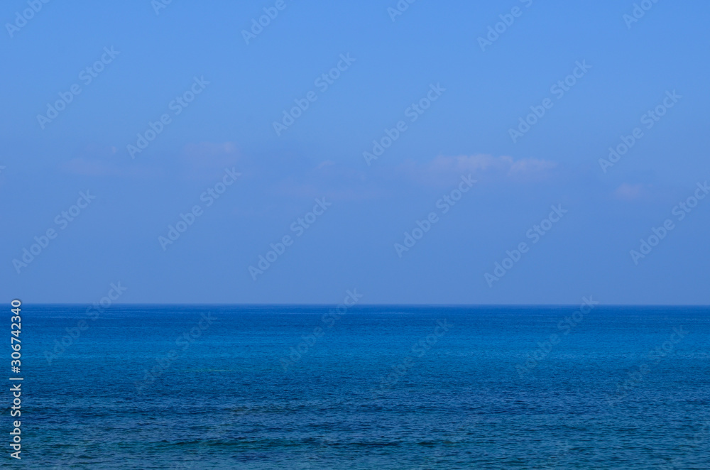 blue sea and sky
