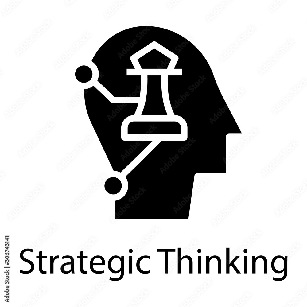 Strategy Thinking Vector Strategy Thinking Vector