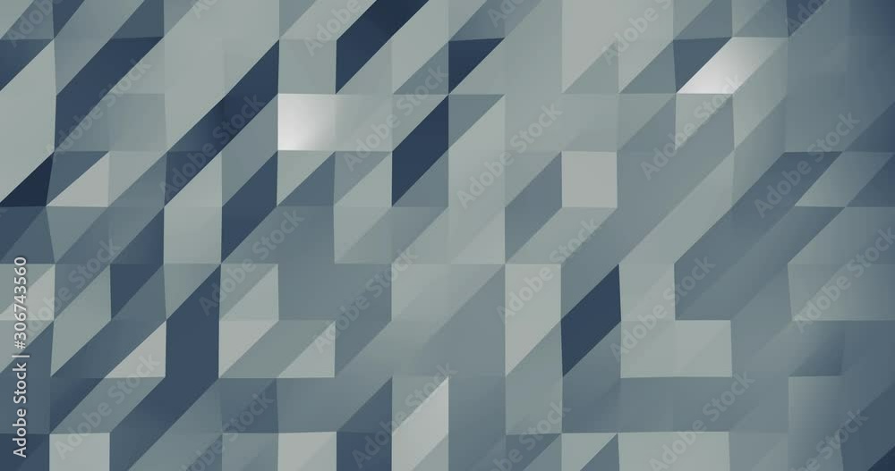 Abstract grey 3D geometric pattern. Mosaic metall background for business presentation.