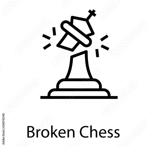  Broken Chess Vector  © Vectors Point