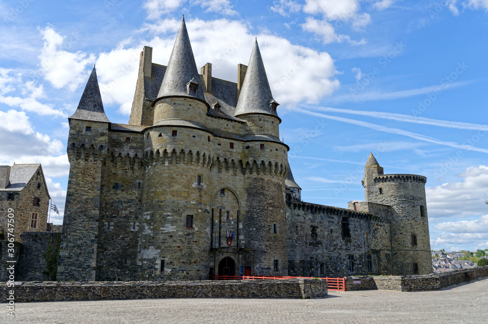 Chateau Fort de Vitré, Ile-et-Vilaine, Bretagne, France