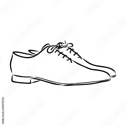 Classic shoes isolated on white background
