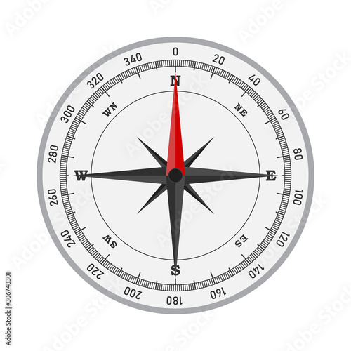 Compass icon - vector.