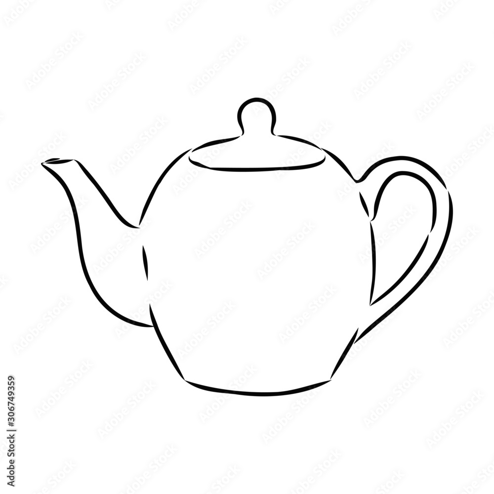 teapot isolated on white background teapot isolated on white background