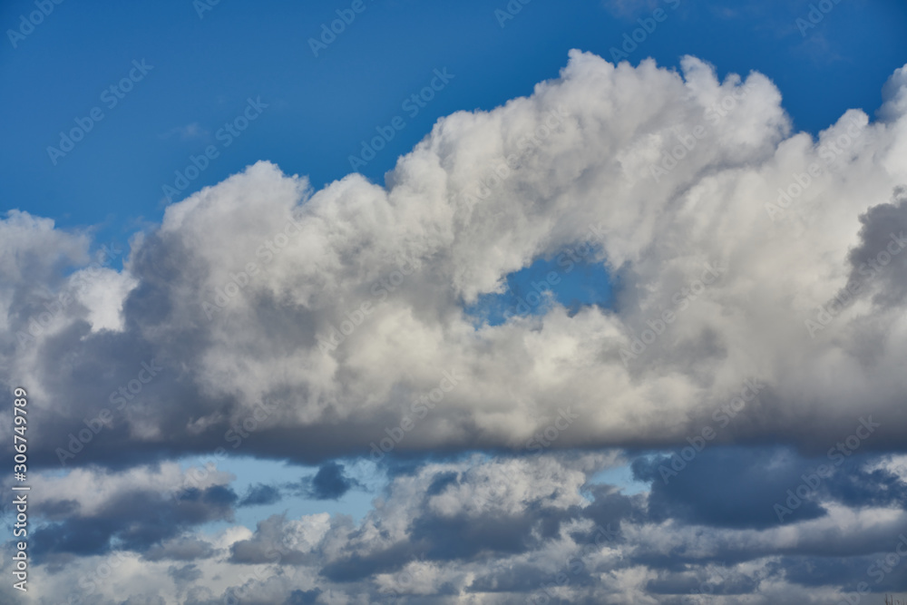 volumetric storm clouds in the sky volumetric storm clouds in the sky