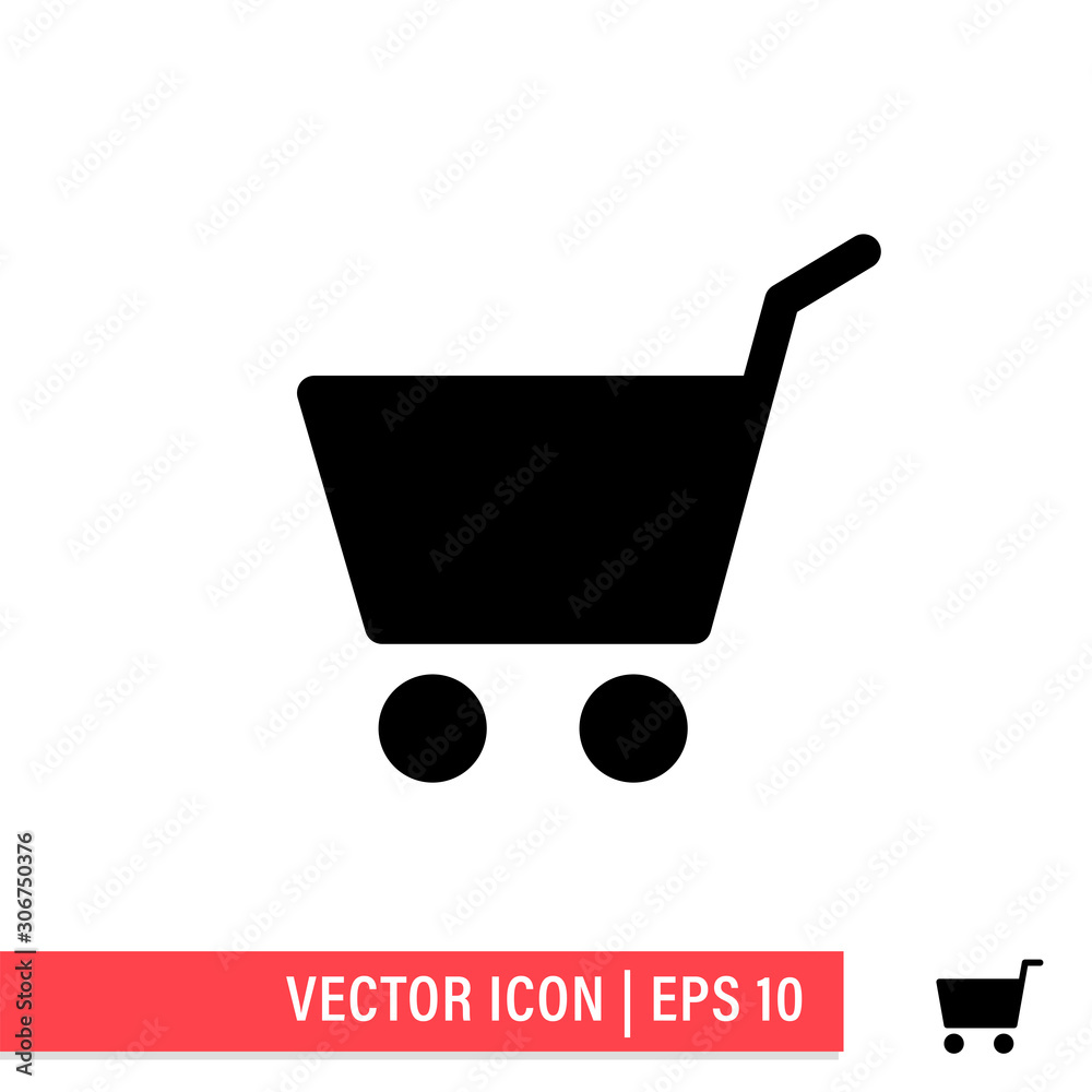 Shopping cart vector icon. E-commerce symbol. Supermarket trolley linear pictogram. Shopping cart vector icon. E-commerce symbol. Supermarket trolley linear pictogram.