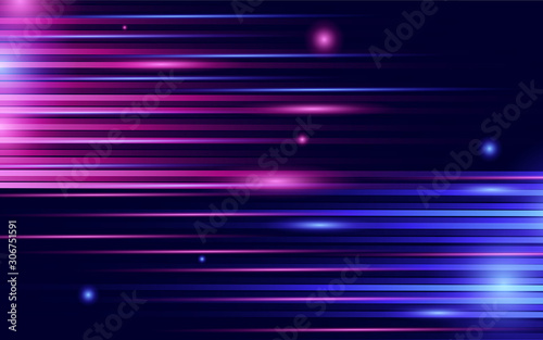 Trendy gradient colors background with light shine element and arrow movement speed shapes. Minimal concept vector design for use wallpaper, theme, presentation, website, cover, banner