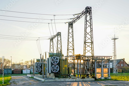 Electricity and power generation industry electric power transformation substation