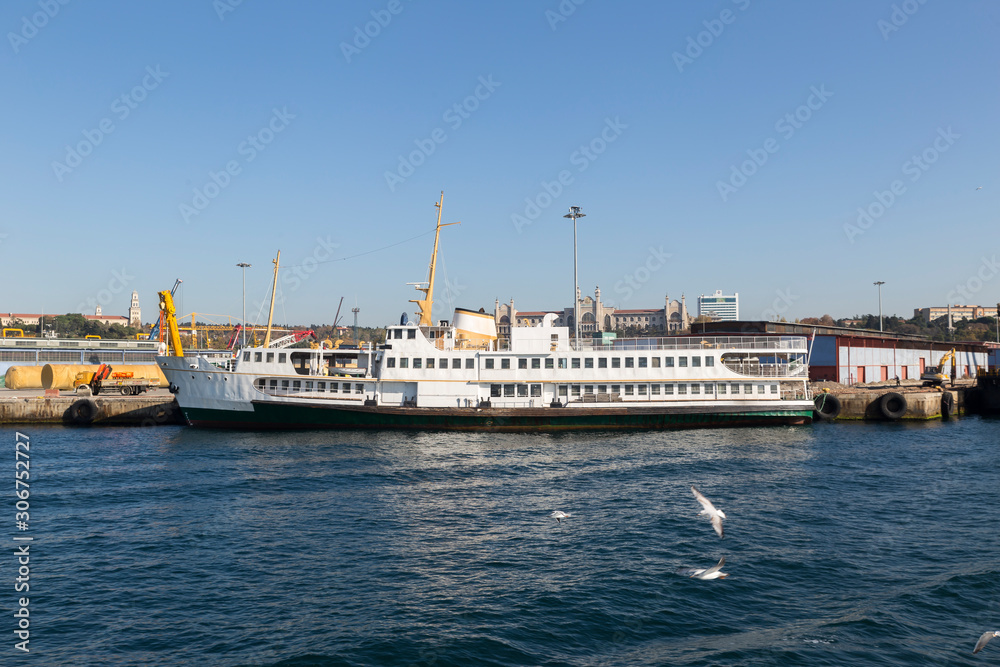 Parked steamer.