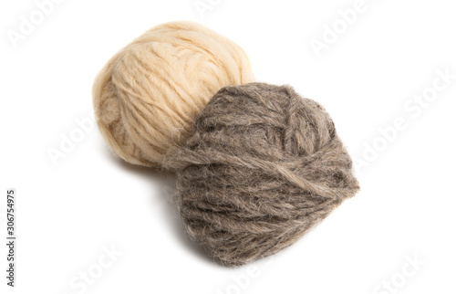 sheep yarn isolated