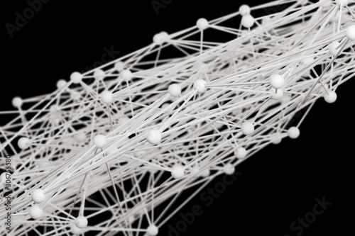 abstract white network