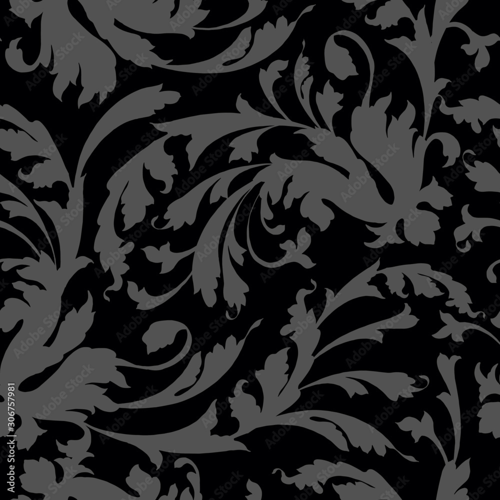 seamless pattern in classic style, baroque ornament seamless pattern in classic style, baroque ornament