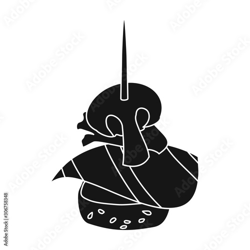 Canape vector icon.Black vector icon isolated on white background canape .