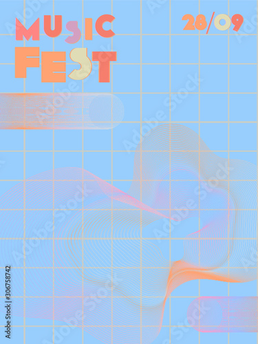 Music festival cover background.