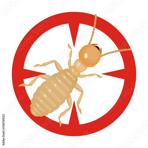 Worker termite vector icon.Cartoon vector icon isolated on white background worker termite.