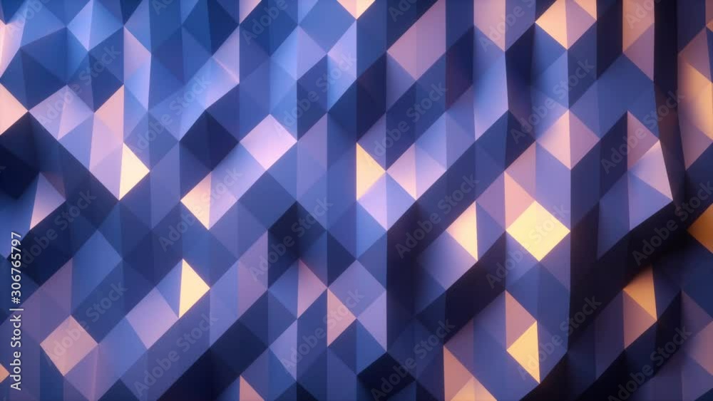 Polygons Waves Perfect seamless loop of slowmotion polygon waves Polygons Waves Perfect seamless loop of slowmotion polygon waves