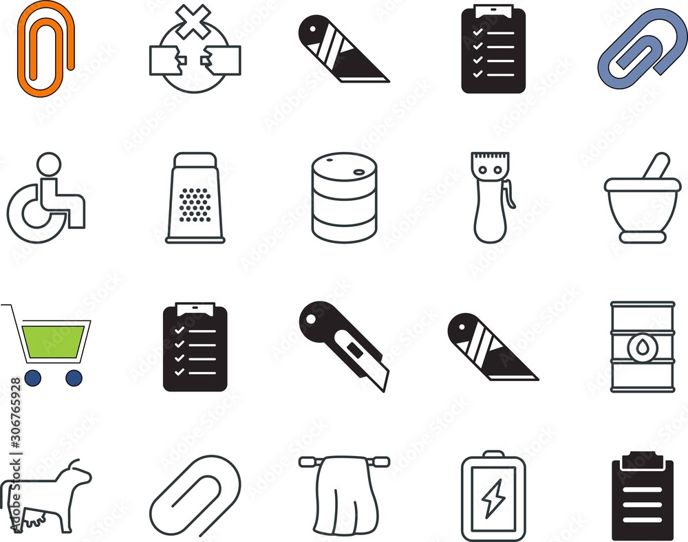 clip vector icon set such as: glyph, naturopathy, board, metallic, pattern, milk, basket, fabric, weakness, mammal, accessories, commerce, supplies, acid, hair, ui, accessible, washcloth, commercial