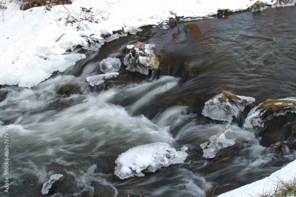 river in winter