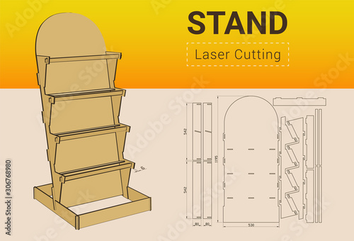 CNC. Laser cutting showcase. Laser cut. No glue need. For 6 mm plywood