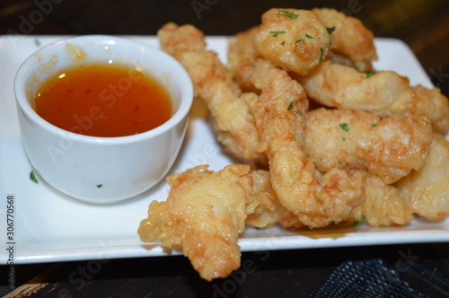 Alligator Meat with Pepper Sauce