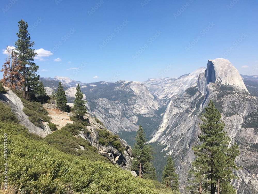 Half Dome granite mountain Yosemite National Park, California, USA