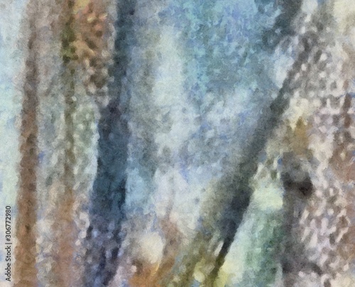 Close up oil paint abstract background. Art textured brushstrokes in macro. Part of painting. Old style artwork. Dirty watercolor texture. Modern pattern. Chaotic splashes. Multi-colors design.