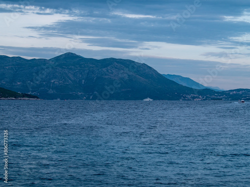 Views across the Adriatic Sea from Lokrum Island, Croatia