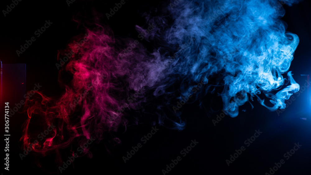Premium Photo  Blue color smoke abstract wallpaper, aesthetic