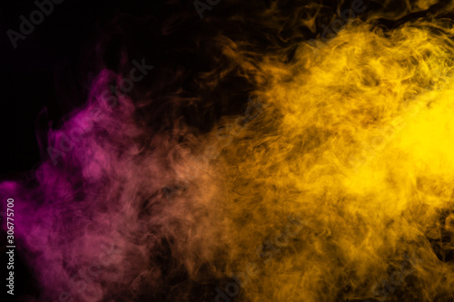 Purple and Yellow Smoke