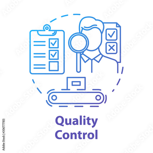 Fotografie, Obraz Quality control concept icon