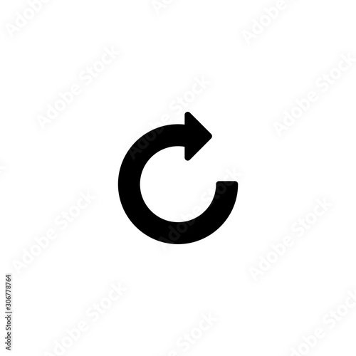 Update icon. Web site refresh button. Logo design element.