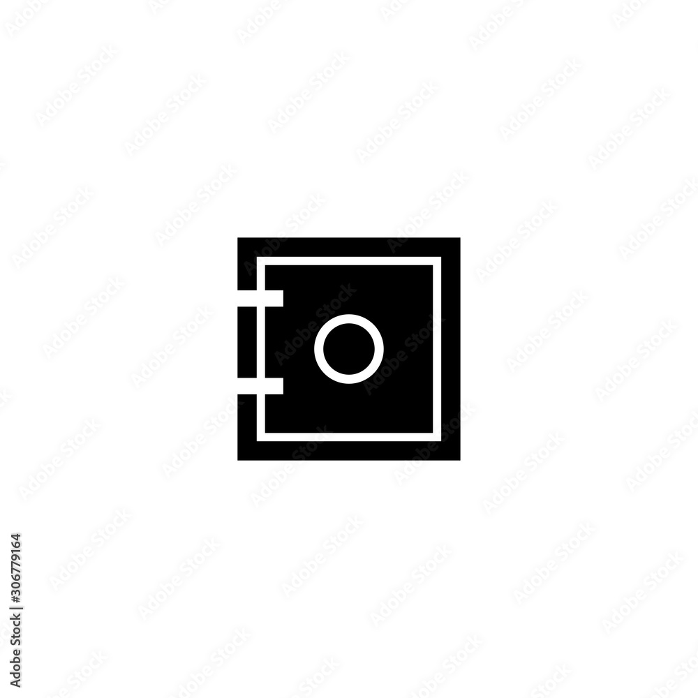 Bank safe icon. Finance symbol. Logo design element Bank safe icon. Finance symbol. Logo design element