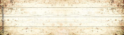 old white painted exfoliate rustic shabby bright light wooden texture - wood background panorama banner long