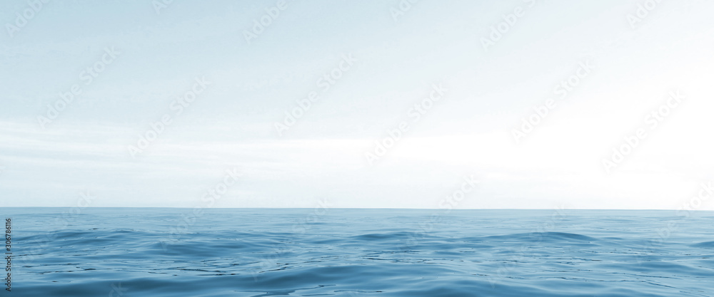 Fototapeta Horizon of the sea. 3d render