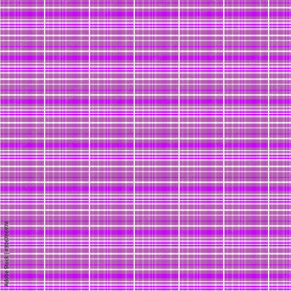 Seamless checkered pattern in shades of pink for mantle, fabric, textile, clothing, tablecloth and other items.