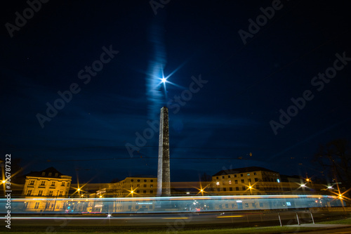 Karolinenplatz bei Nacht  photo