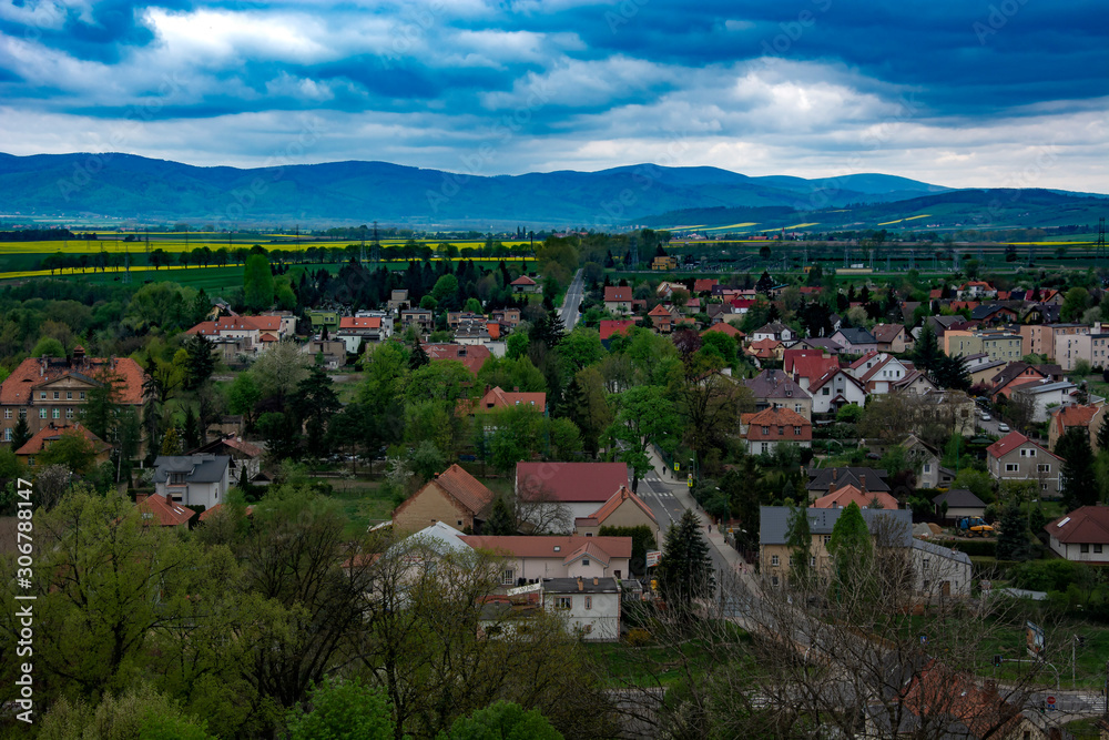 panorama miasta ząbkowice śląskie