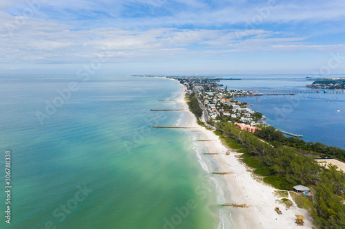 Drone photo of Sarasota Englewood area and Manasota Key