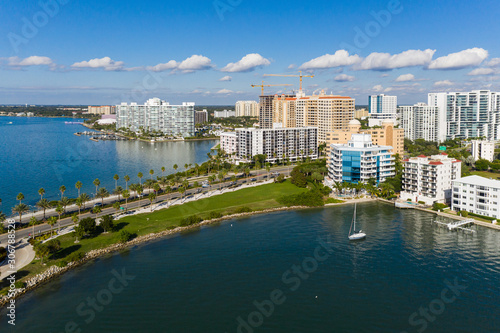 Sarasota downtown drone aerial landscape photo © Nikola Zivic