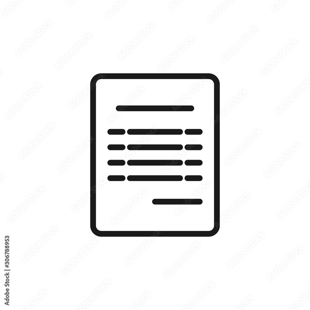 Invoice, bill icon. Checkout receipt, purchase receipt icon for perfect mobile and web UI designs. Business document, payment info icons. Invoice, bill icon. Checkout receipt, purchase receipt icon for perfect mobile and web UI designs. Business document, payment info icons.