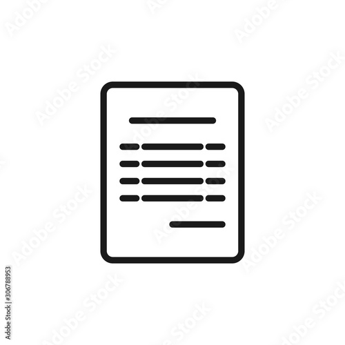 Invoice, bill icon. Checkout receipt, purchase receipt icon for perfect mobile and web UI designs. Business document, payment info icons. © Elnur