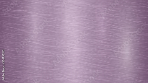 Abstract metal background with glares in purple colors